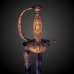 Sword of Napoléon, carried at the Battle of Austerlitz and which he kept all his life.