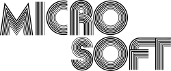 c. 1975 – 1980: First Microsoft logo.