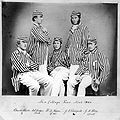 Row Boat clubs college student wearing striped shirt