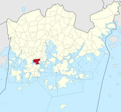 Position of Kallio within Helsinki