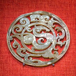 Jade Openwork Disc with Dragon and Phoenix, China, 2nd century BC, Museum of the Mausoleum of the Nanyue King