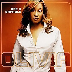 A woman wearing a white button front shirt standing in front of an orange background.