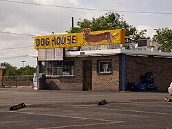 Exterior of the Crossroads Motel location