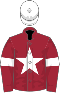 Maroon, white star and armlet, white cap