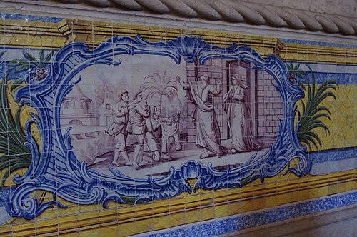 Azulejos (ca. 1785[37]) of refrectory of Jerónimos Monastery, Lisbon