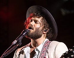 Stone performing in 2018