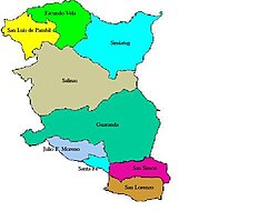 Parishes of Guaranda Canton