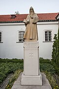 Statue in the Old Town district of Warsaw, Poland