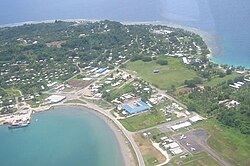 Vanimo town from the air