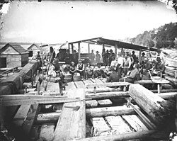 Cookery on Booth timber raft