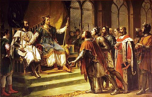 Saint Louis Mediating Between the King of England and His Barons (1822)