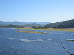 The river Turka at its mouth before joining Lake Baikal