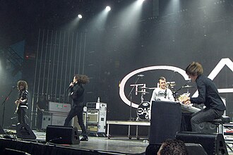 The Cab performing at the Wachovia Spectrum in November 2008.