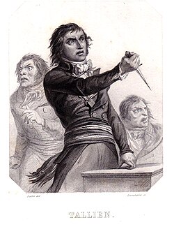 On 9 Thermidor Tallien threatened in the Convention to use his dagger if the National Convention would not order the arrest of Robespierre.[402]