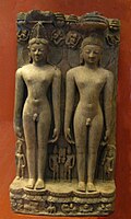 Two nude statues