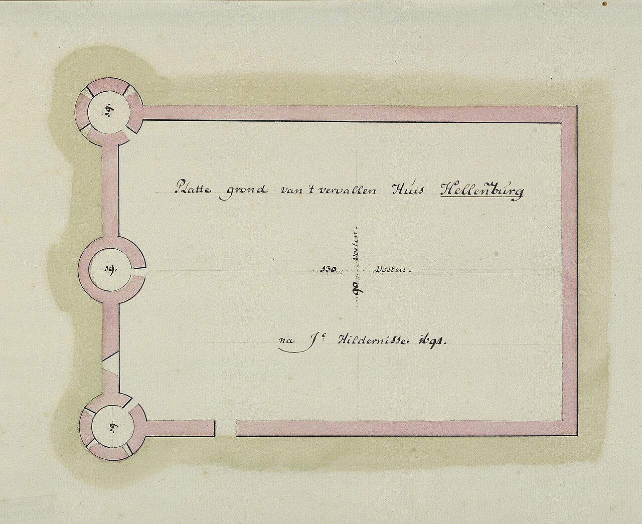 Hellenburg in 1694 NL-MdbZA 295 1357.jpg