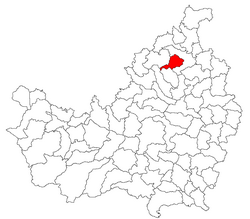 Location in Cluj County