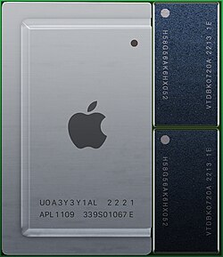 The icon for the Apple M2 ARM-based system on a chip used by Apple in its software, advertising et cetera.