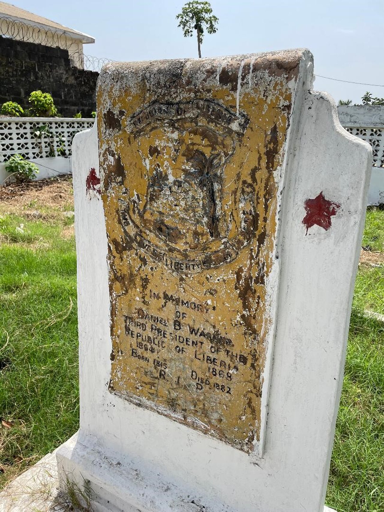 Warner's grave in Monrovia, Liberia.jpg