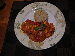 Chicken dopiaza, Netherlands, 2011