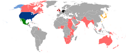United States color-coded war plans (as of 1921)