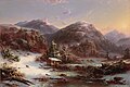 Winter in the Mountains (Winter in the Adirondacks) (1853) by Régis François Gignoux