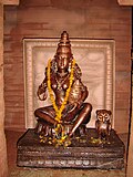The Hindu goddess Lakshmi with the owl