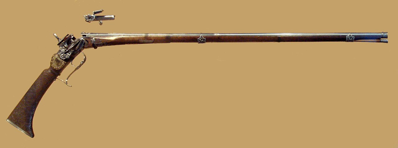 Breech loading firearm belonged to Philip V of Spain by A Tienza Madrid circa 1715.jpg