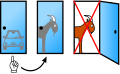 Host opens Door 3 half the time if the player picks Door 1 and the car is behind it