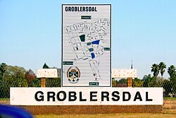Town limit sign