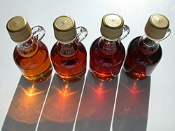 Maple syrup (from Acer saccharum)