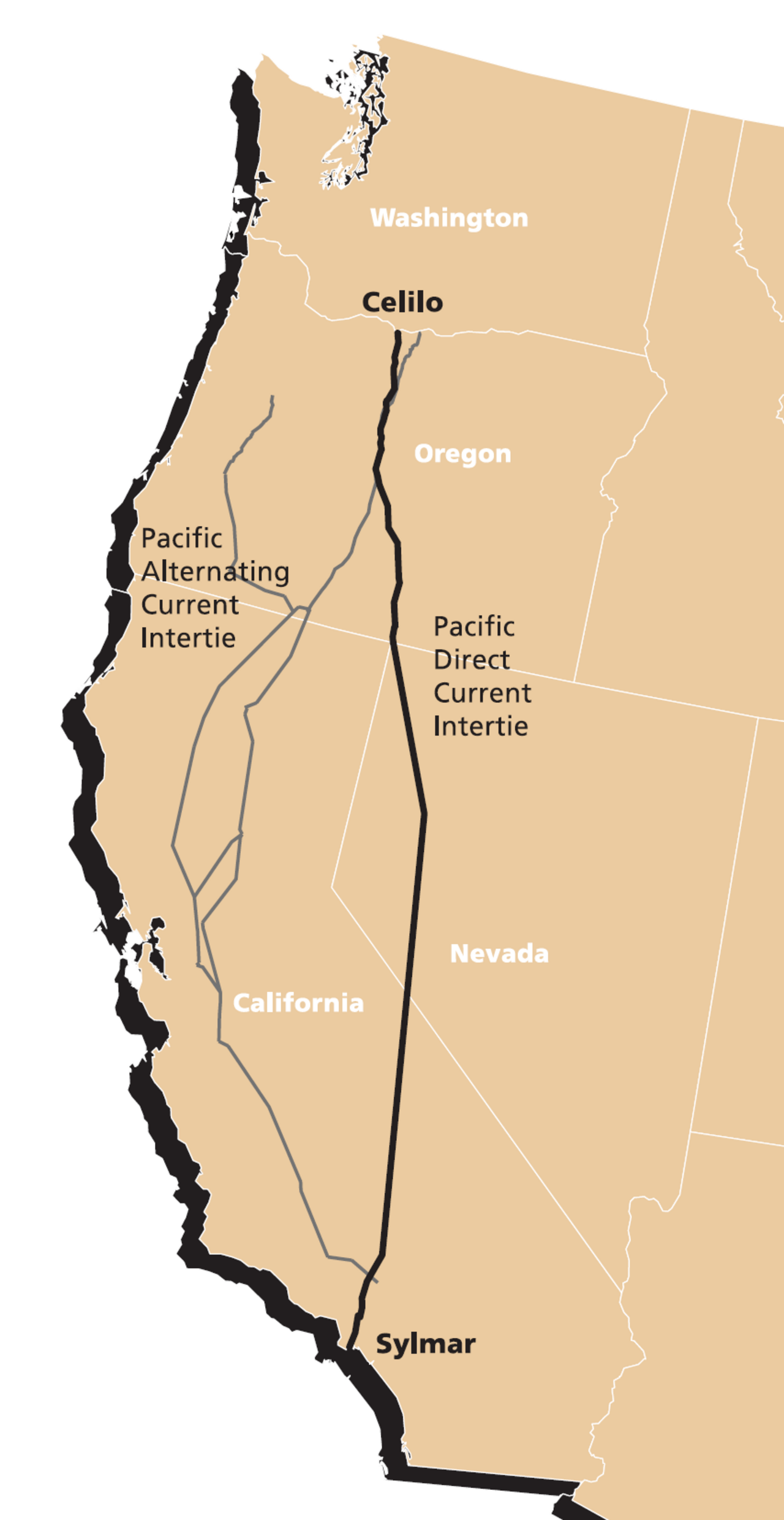 Pacific intertie geographic map.png