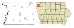 Location of Matlock, Iowa