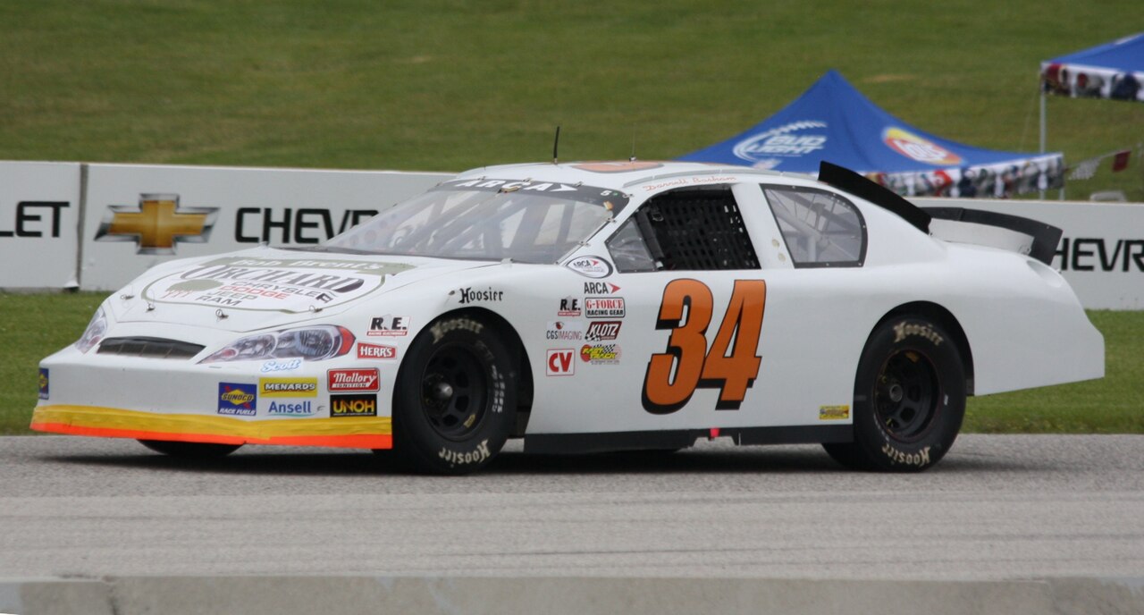 Darrell Basham 34 at 2013 ARCA Scott 160 at Road America.jpg