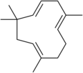 Humulene, a sesquiterpene.