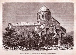 Engravings from Le Tour du Monde based on drawing by Théophile Deyrolle, who traveled in Turkey and Georgia in the 1870s, documenting, among other things, medieval Georgian monuments on the territory of the Ottoman Empire.