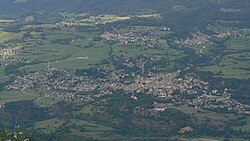 Cavalese seen from Cermis in August 2006