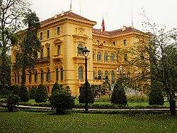 The Presidential Palace of Vietnam in Hanoi was built between 1900 and 1906 to house the French Governor-General of Indochina.