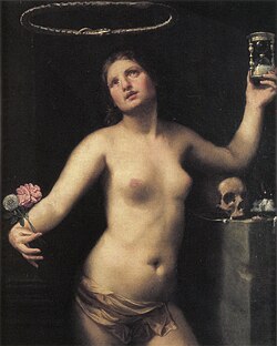 An allegorical classical woman  1670s, representing eternity