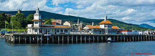The eastern side of the pier
