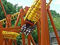 Professor Screamore's SkyWinder preparing to enter its brake run