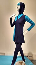 A mannequin wearing a burkini