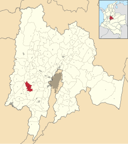 Localization in Cundinamarca, in Colombia