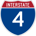 Interstate 4 marker