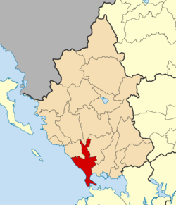 Location of Preveza