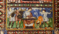 1029-1050 A.D., Germany. Werner Psalter. Bowed Germanic lure (far left)