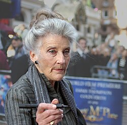 Colour photograph of Phyllida Law at the 'Nanny McPhee London film premiere in 2005
