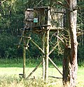 Vandalized ladder stand in Germany