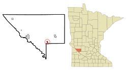 Location of Maynard, Minnesota