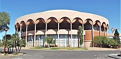 The Gammage Auditorium was designed by Frank Lloyd Wright.
